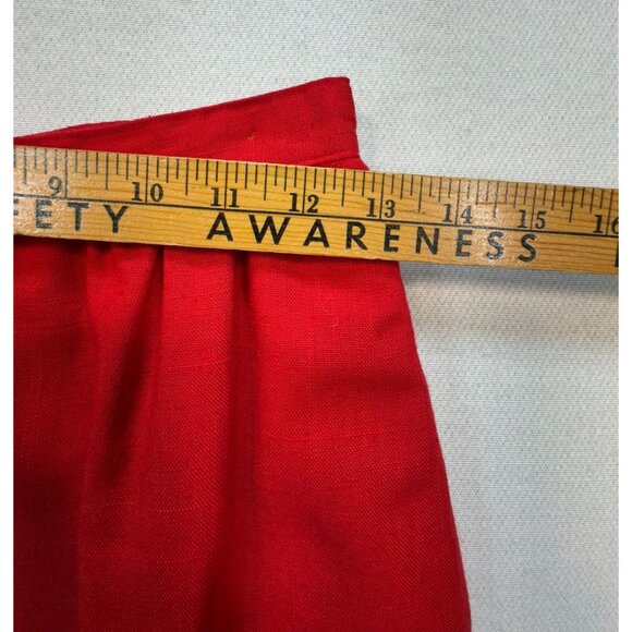 Vintage Park Square Womens Blazer & Pencil Skirt Set Size 6 Red Formal - Picture 12 of 15